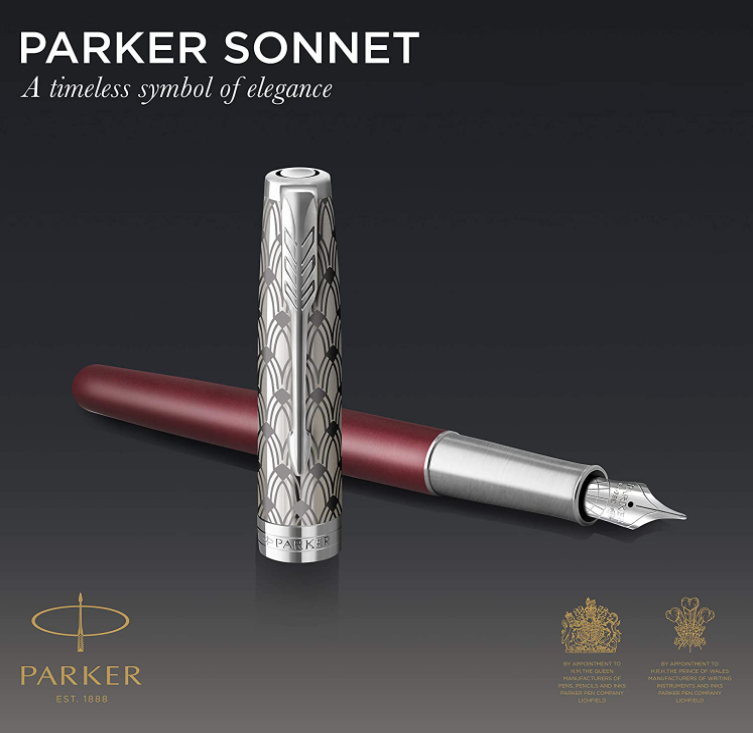 2021新品，PARKER 派克 Sonnet卓尔致臻系列 18K金笔尖 钢笔939.92元（天猫旗舰店3548元）