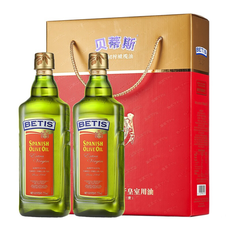 西班牙原装进口，BETIS 贝蒂斯 特级初榨橄榄油750ml*2瓶+凑单品87.6元包邮（新低32元/瓶）