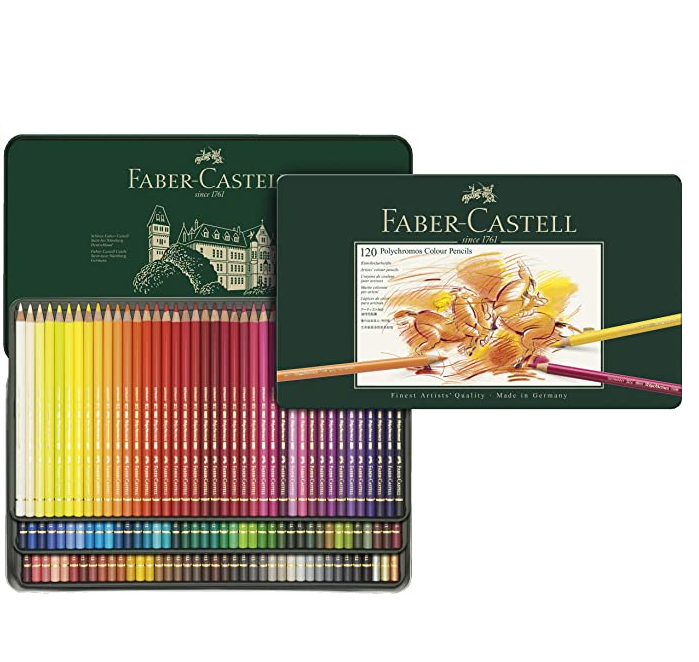 销量第一，Faber-Castell 辉柏嘉 艺术家级120色油性彩色铅笔 绿铁盒装905.7元（天猫旗舰店2340元）