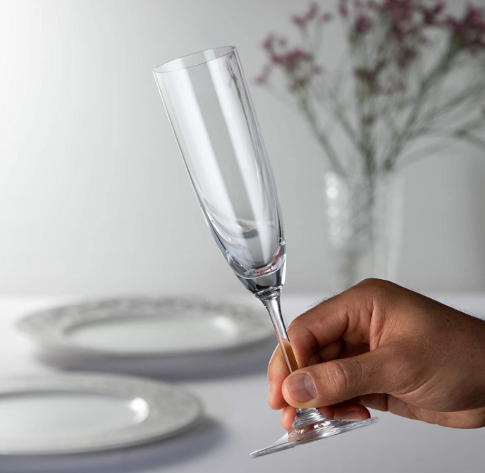Riedel 醴铎 Vinum系列 无铅水晶香槟杯 6416/08 160ml*2只231.52元