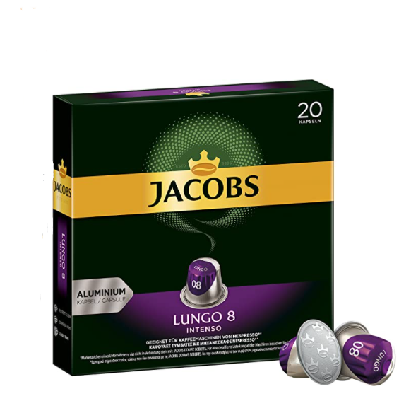 Jacobs 雅各布斯 铝制咖啡胶囊 8号 20粒*10盒（共200粒）新低243.53元（1.3元/粒）
