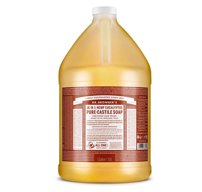 Dr. Bronner's  布朗博士 天然有机植物精油液体皂（桉树尤加利） 3.8L464.57（天猫473ml售159元）