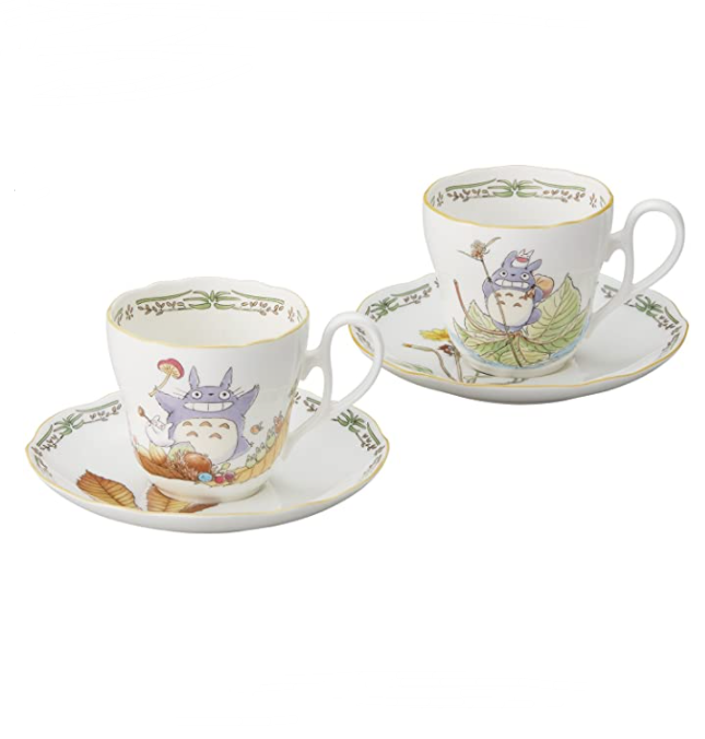 Noritake 则武 TOTORO系列 龙猫骨瓷咖啡杯碟2组/2杯2碟 TP97889362.02元（天猫400元/组）