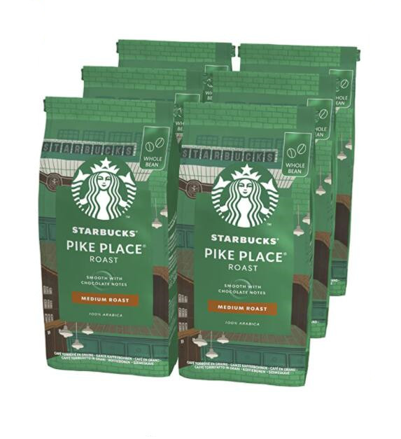 Starbucks 星巴克 Pike Place 中度烘焙研磨咖啡豆200g*6袋224.71元