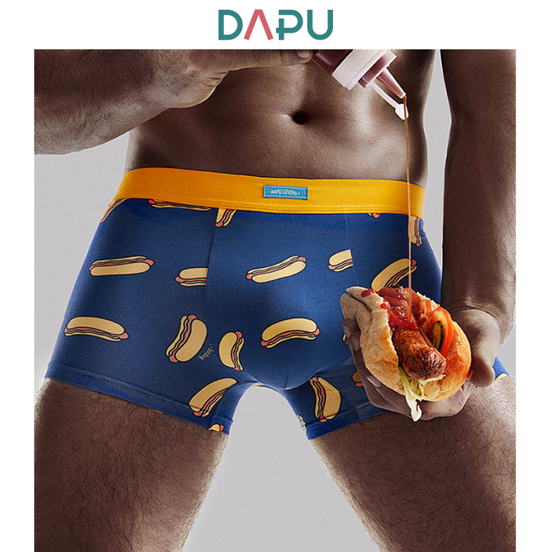 A类品质，DAPU 大朴 男士搞怪纯棉平角内裤 AE0N02108  3条装新低59元包邮（双重优惠）