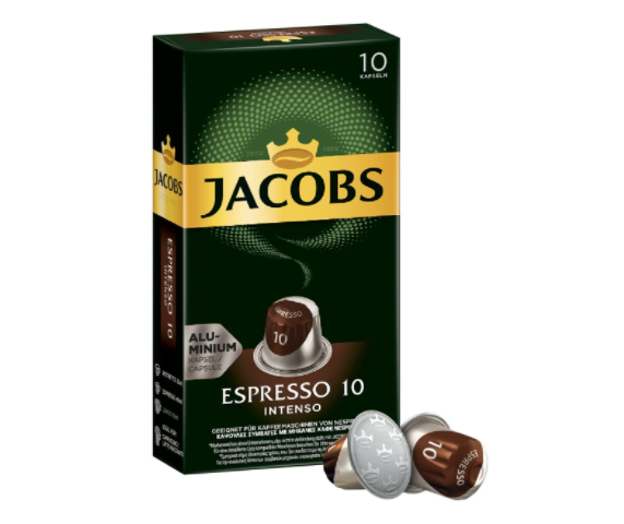 Jacobs 雅各布斯 铝制意式浓缩咖啡胶囊 10号 10颗*10盒178.96元