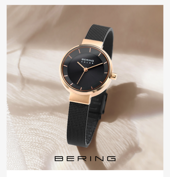 丹麦时尚腕表品牌，Bering 白令 14631 女士太阳能小表盘轻奢腕表676.56元