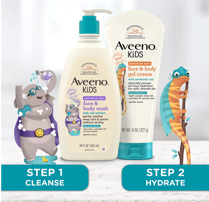 銷量第一，Aveeno 艾維諾 嬰兒洗發(fā)沐浴二合一 532ml66.59元