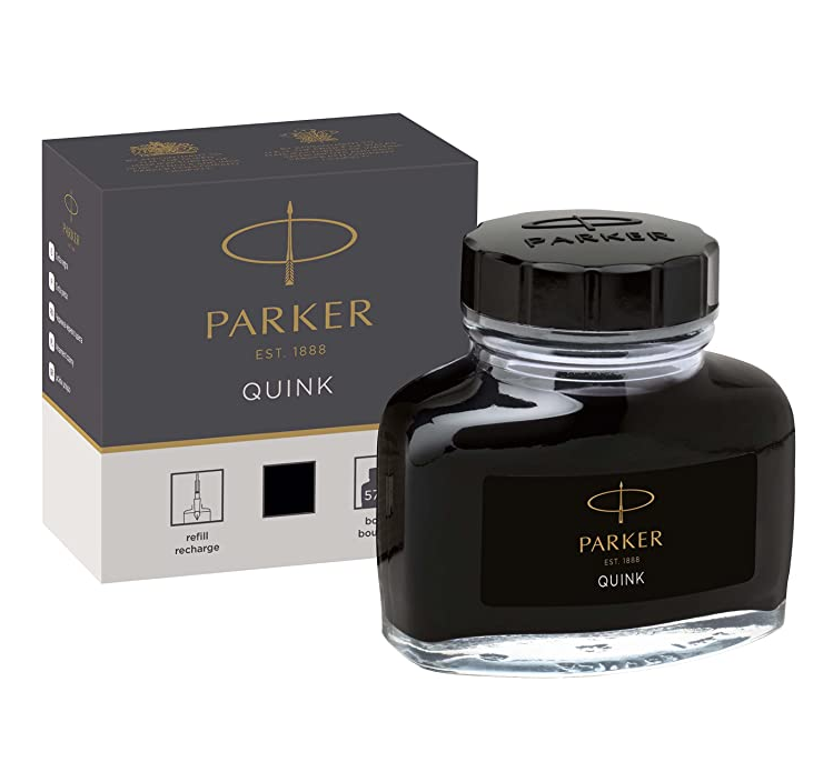 销量第一！Parker 派克 QUINK 速干非碳素 黑色墨水57ml35.03元