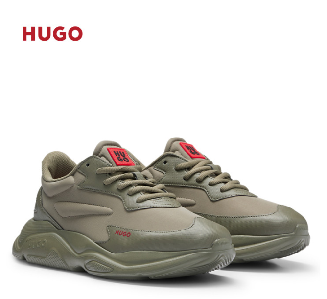 Hugo Boss 雨果·博斯 Leon 2023新款男士撞色品牌标识运动鞋 50492864572.3元（天猫1600元）