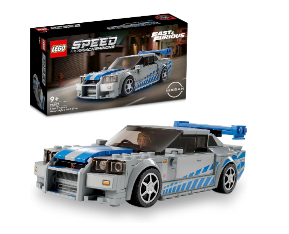 LEGO 乐高 赛车系列 日产Skyline GT-R (R34)  拼装赛车模型玩具 76917115.4元（天猫旗舰店249元）