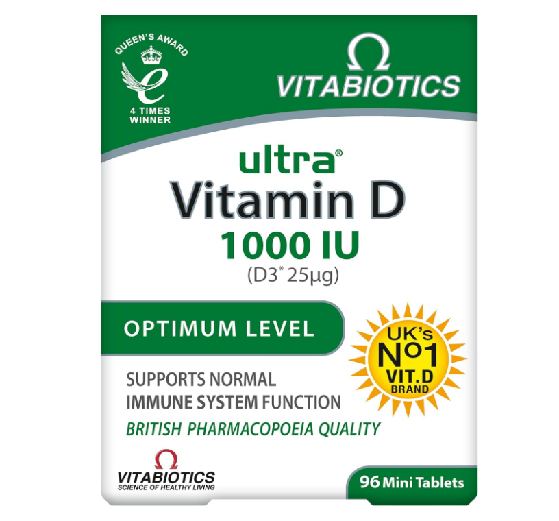 VITABIOTICS 薇塔贝尔 Ultra 维生素D片1000IU*96片新低29.18元