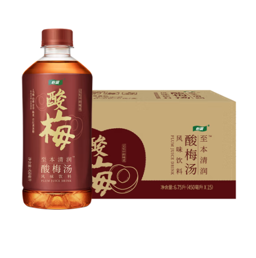 怡宝 至本清润 酸梅汤饮料 450ml*15瓶/箱装35.8元包邮（2.38元/瓶）