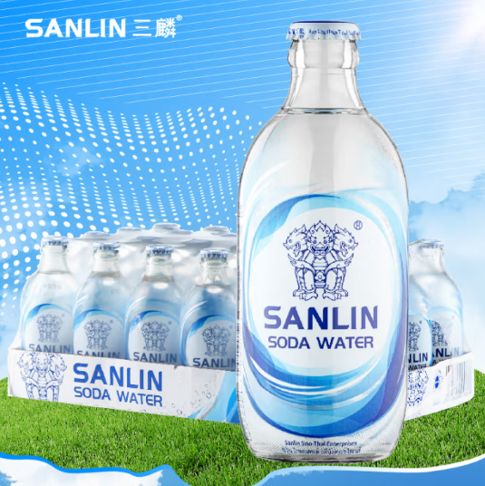 SANLIN 三麟 無(wú)糖氣泡水蘇打水 335ml*24瓶36.9元（1.54元/瓶）