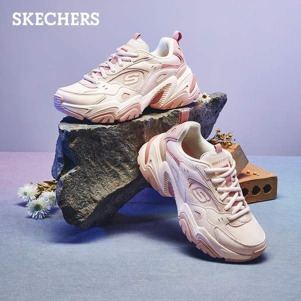 <span>白菜！</span>Skechers 斯凱奇 女款復(fù)古時尚機甲鞋老爹鞋 149916新低144.14元包郵