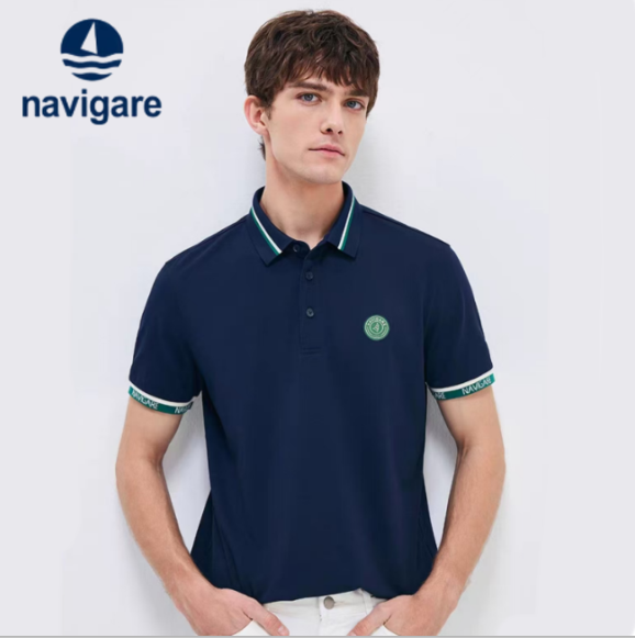 Navigare 意大利小帆船 2025夏季新款男士棉感速干短袖Polo衫 多色153.1元包邮