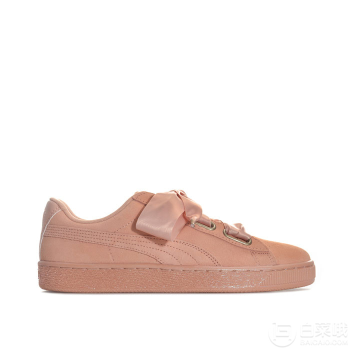 PUMA 彪马 Suede Heart Satin 女士蝴蝶结 休闲运动鞋 *3双到手203元/双（凑单包邮）