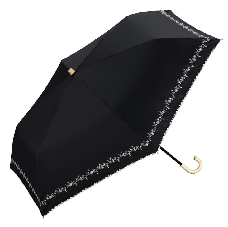 W.P.C 防紫外线 轻量折叠晴雨伞 白色/黑色新低110.18元