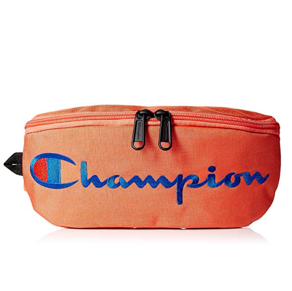 Champion 珊瑚色 Logo款 腰包新低99.01元