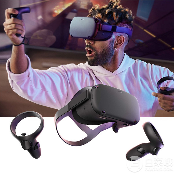 补货！Oculus Quest All-in-one VR虚拟现实一体机 游戏系统 64GB/128G2845.92元