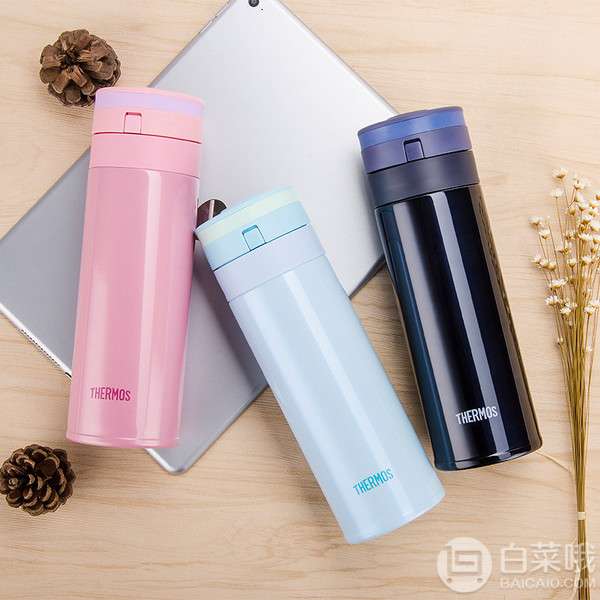 朱一龙带盐，THERMOS 膳魔师 JNS-351 超轻真空断热保温杯 350ml *3件227元包邮（折75.66元/件）