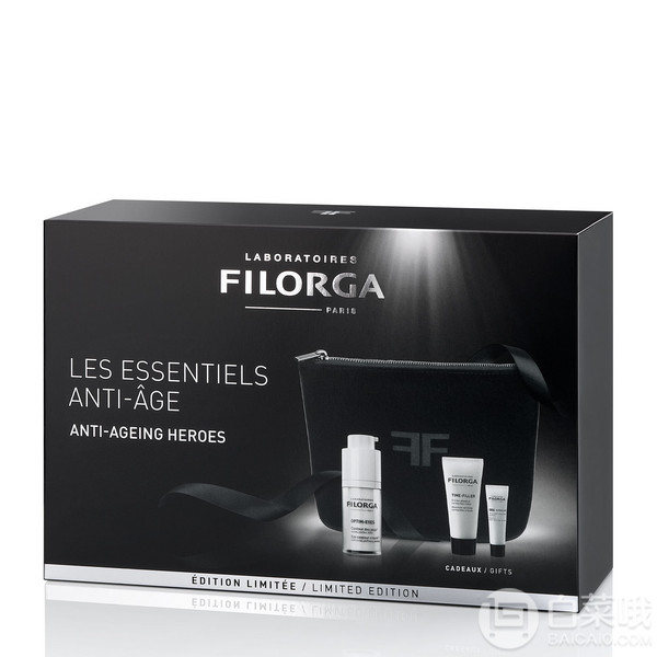 FILORGA 菲洛嘉 雕塑眼霜套装（眼霜15ml+抗皱面霜15ml+精华4ml+化妆包1个）凑单直邮到手约268元