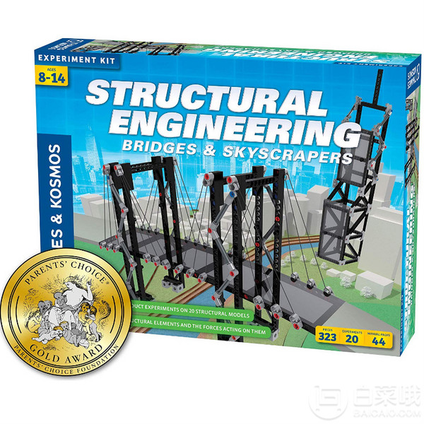 Thames & Kosmos 建筑工程：桥梁和摩天大楼 模型拼接玩具221.46元