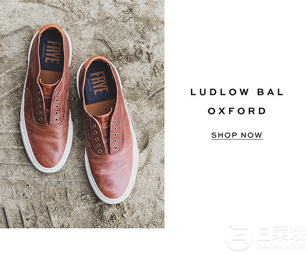US7.5碼，F(xiàn)rye 弗萊 Ludlow Bal Oxford 男士真皮運(yùn)動(dòng)鞋新低460.48元