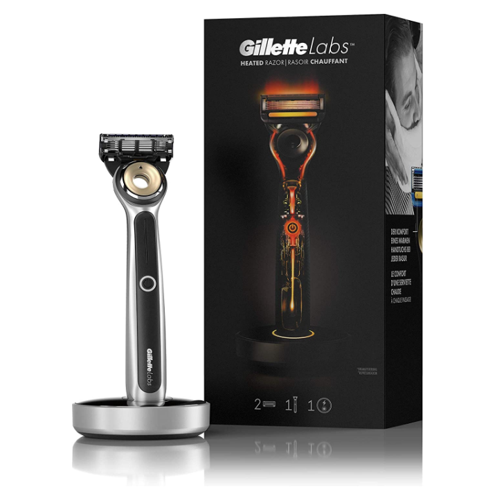 GilletteLabs 吉列 Heated热感 男士SPA级手动剃须刀（1刀架+2刀头+无线充电底座）556.83元