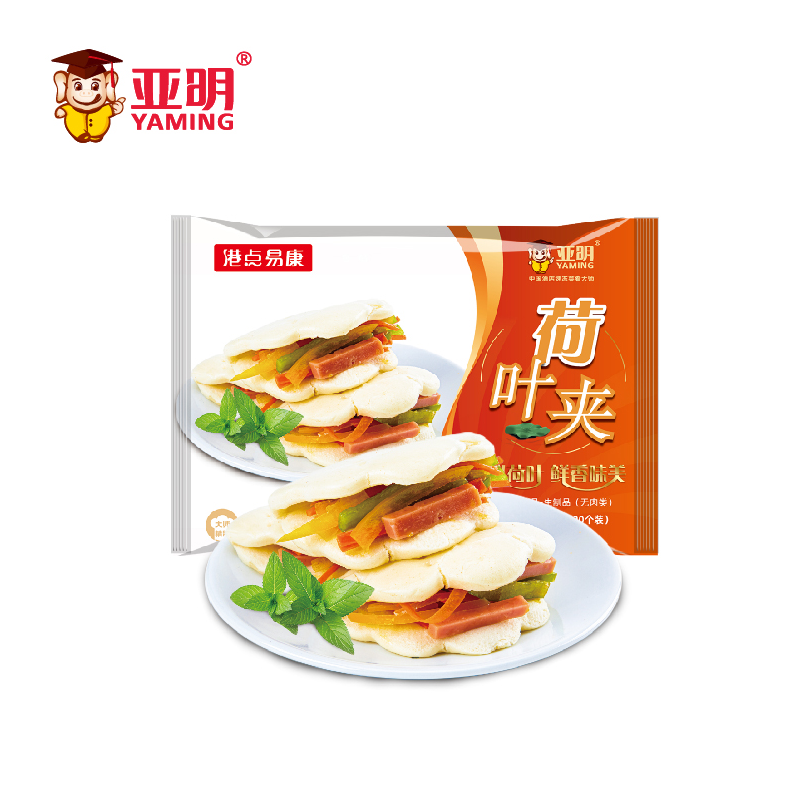 亚明食品 早餐半成品荷叶饼 460克*2袋19.9元包邮（需领券）