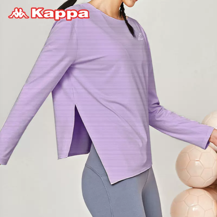 Kappa 女款长袖不规则时尚运动上衣瑜伽服 KP1Z0369元包邮（需领券）