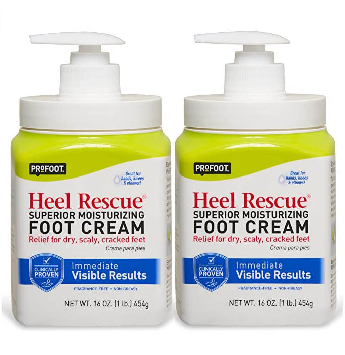 销量第一，ProFoot Heel Rescue Foot 防干裂滋润去死皮护脚霜 454g*2罐装158.06元