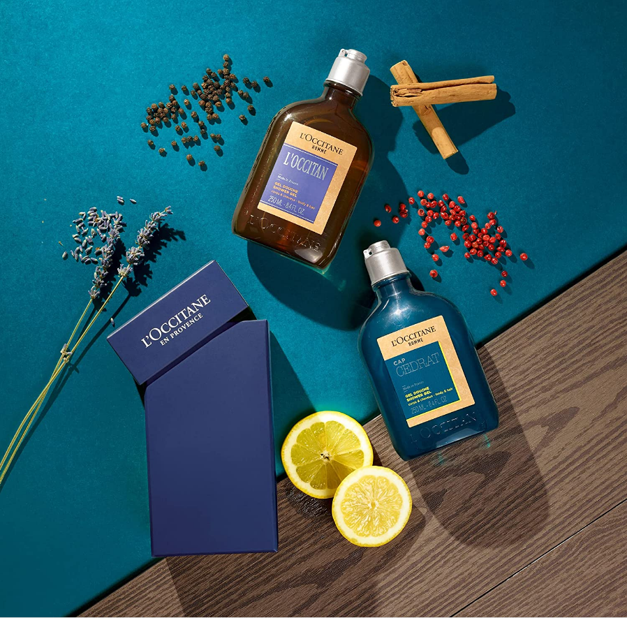 L'OCCITANE 欧舒丹 魅力绅士+杜松二合一男士沐浴露礼盒 250ml*2瓶191.08元