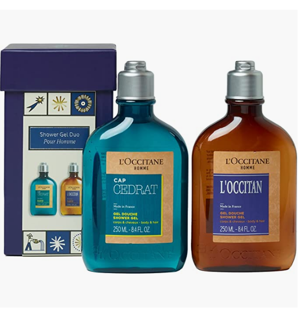 L'OCCITANE 欧舒丹 魅力绅士+杜松二合一男士沐浴露礼盒 250ml*2瓶191.08元