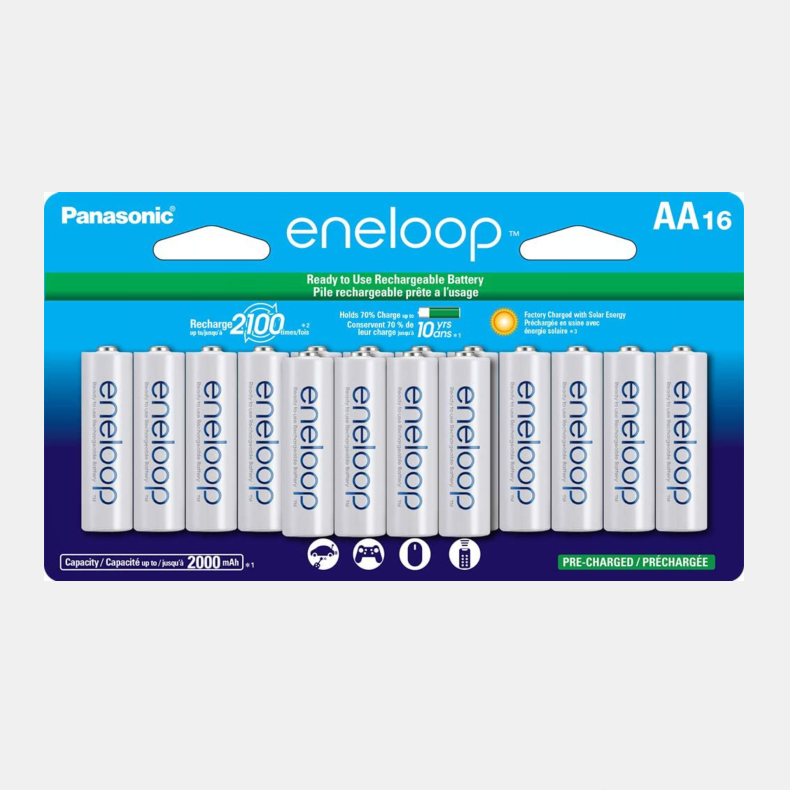 松下 ENELOOP 爱乐普 5号1900mAh 高性能镍氢充电电池16节 BK-3MCCA16FA283.58元