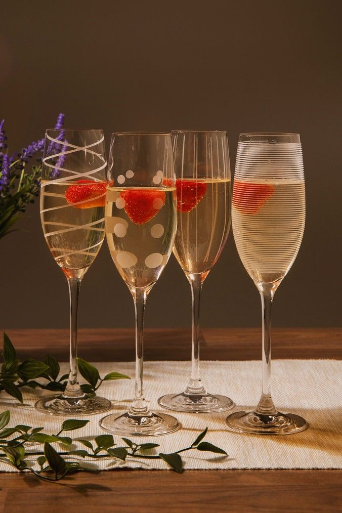 CreativeTops Mikasa系列 蚀刻水晶香槟高脚杯 白色 250ml*4167.5元