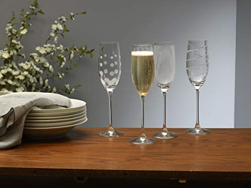 CreativeTops Mikasa系列 蚀刻水晶香槟高脚杯 白色 250ml*4167.5元