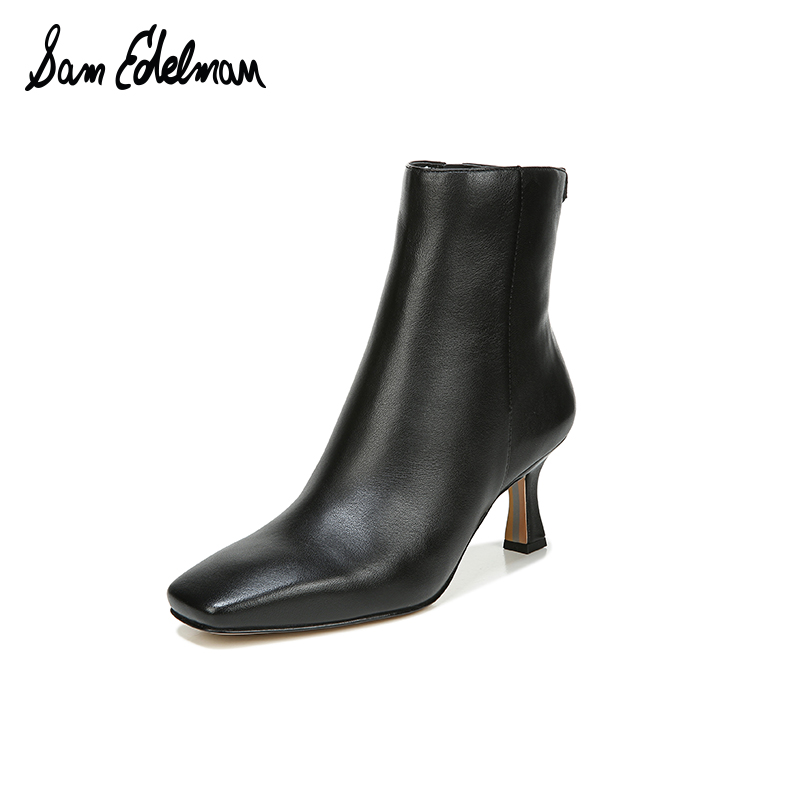 Sam Edelman Lizzo 女士羊皮方头细跟短靴462.95元（天猫折后1460元）