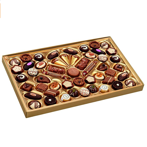 Lindt 瑞士莲 Pralinen Hochfein 多口味巧克力礼盒 50颗500g163元