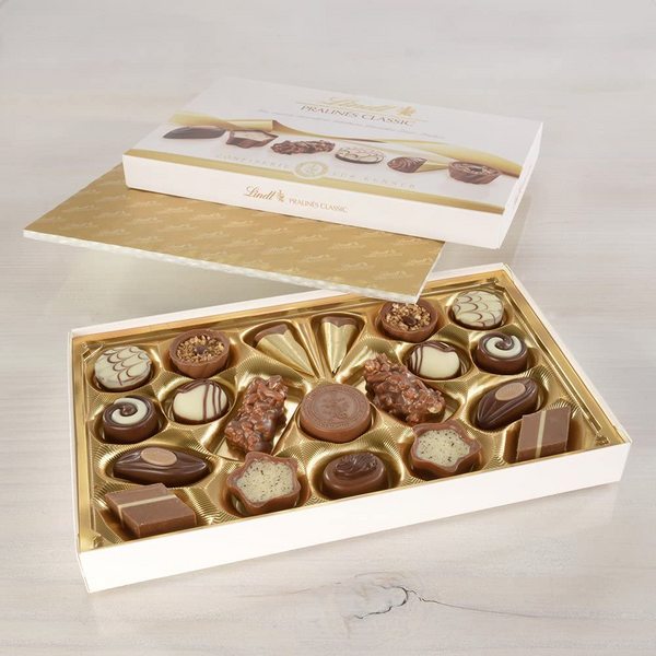 Lindt 瑞士莲 Pralinen Hochfein 多口味巧克力礼盒 50颗500g新低137.97元