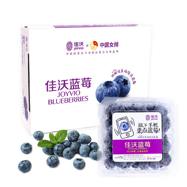 Joyvio 佳沃 秘鲁进口蓝莓原箱 125g*12盒99元包邮（需领券）