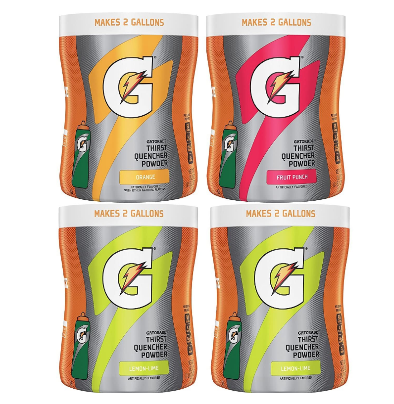 Gatorade 佳得乐 电解质配方粉冲剂组合 521g*4罐134.95元（可2件95折）