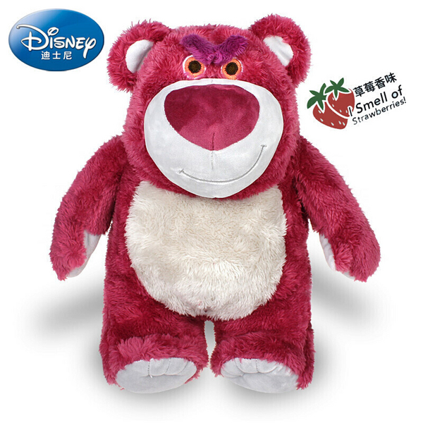 Disney 迪士尼 玩具总动员 Lotso草莓熊毛绒公仔 31cm（站高38cm）+凑单品新低75.76元（公仔69.96元）
