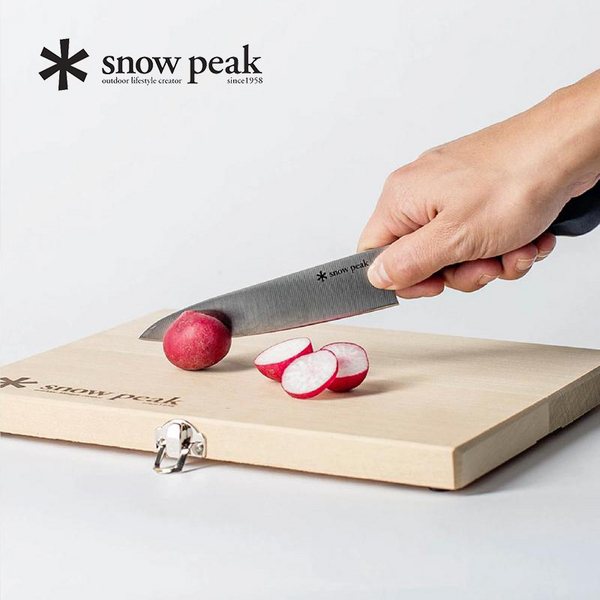 日本顶级户外品牌，Snow Peak 雪峰 折叠砧板水果刀套装 中号‎CS-207280.98元