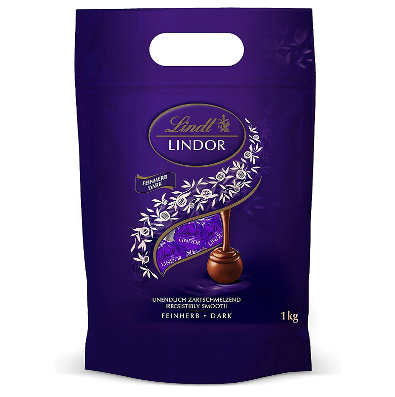 Lindt 瑞士蓮 Lindor系列 微苦巧克力80顆（共1000g）121.52元（可3件92折）