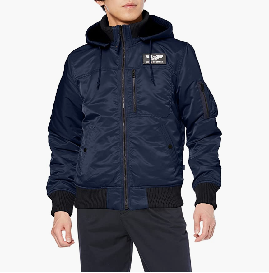 Alpha Industries 阿尔法 MA-1 男士飞行员连帽保暖夹克 TA1571590.46元（下单9折）