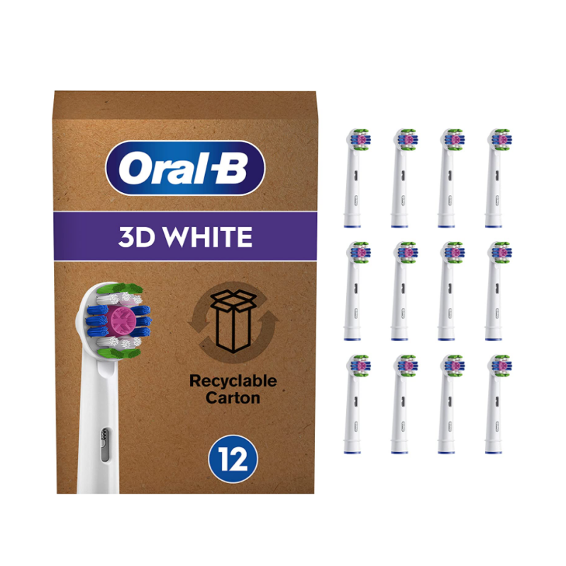 Oral-B 欧乐B 3D White 美白型电动牙刷刷头*12支188.33元（可3件92折）