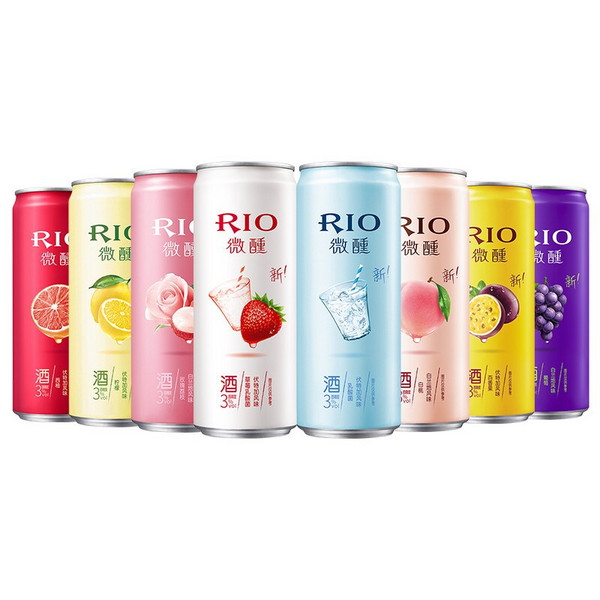 RIO 锐澳 微醺系列 预调鸡尾酒330mL*8罐*3件63.9元包邮（2.66元/罐）