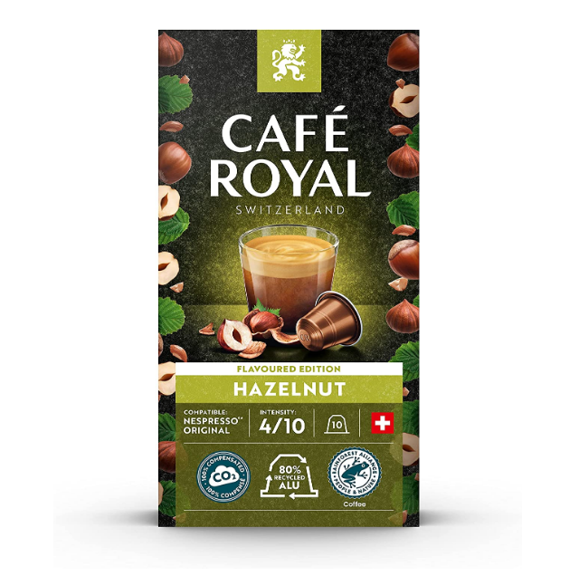瑞士皇室专享品牌，Café Royal 芮耀 Doppio 意式双倍浓缩胶囊咖啡 强度11 10粒*10盒159.15元（天猫折后328元/10盒）