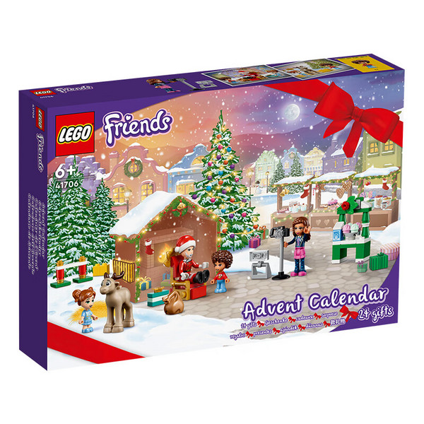 LEGO 乐高 Friends好朋友系列 41706 2022年好朋友主题圣诞倒数日历礼盒+凑单品136.62元包邮（乐高124.02元）